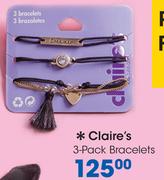 Claire's 3 Pack Bracelets