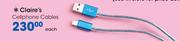 Claire's Cellphone Cables-Each
