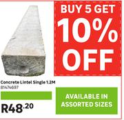 Concrete Lintel (Single) 1.2m 81474697