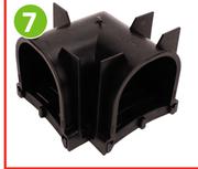 Waterform PVC Drain Corner (Black) 81410921