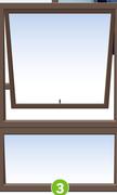 Build Aluminium Window Value Range (Bronze Top Hung) PT691 Vent W600mm X H900mm 81472230