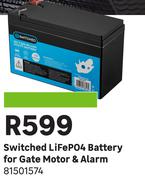 Switched LifeP04 Battery For Gate Motor & Alarm 81501574