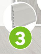 PVC Skirting 95 x 25mm (Highveld Grey) 2.5m 81446004-Per Sqm