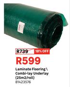 Laminate Flooring Combi Lay Underlay 25 Sqm/Roll 81423576