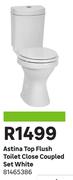 Astina Top Flush Toilet Close Coupled Set (White) 81465386