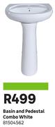 Basin & Pedestal Combo (White) 81504562