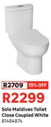 Solo Maldives Toilet Close Coupled (White) 81484874