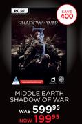 Middle Earth Shadow Of War For PC