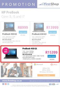 First Shop : HP Laptop Promo (16 Oct - 23 Oct 2018), page 2