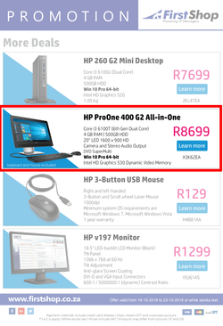 First Shop : HP Laptop Promo (16 Oct - 23 Oct 2018), page 3