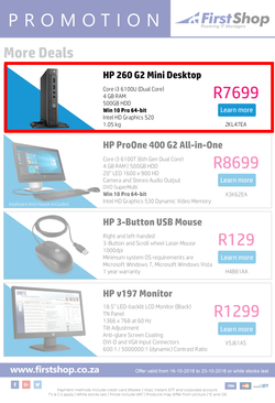 First Shop : HP Laptop Promo (16 Oct - 23 Oct 2018), page 3