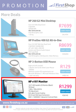 First Shop : HP Laptop Promo (16 Oct - 23 Oct 2018), page 3