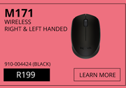 Logitech M171 Wireless Right & Left Handed 910-004424 (Black)
