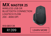 Logitech MX Master 2S Wireless USB Or Bluetooth Connection Logitech Flow 200-4000 DPI 910-005139
