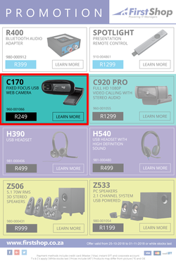 First Shop : Logitech (25 Oct - 1 Nov 2018), page 2