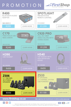 First Shop : Logitech (25 Oct - 1 Nov 2018), page 2