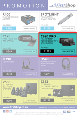 First Shop : Logitech (25 Oct - 1 Nov 2018), page 2