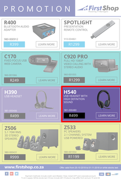 First Shop : Logitech (25 Oct - 1 Nov 2018), page 2