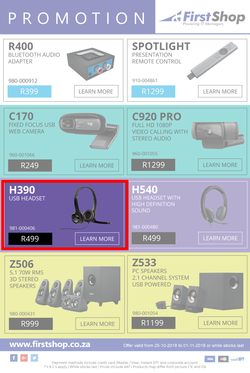 First Shop : Logitech (25 Oct - 1 Nov 2018), page 2