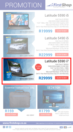First  Shop : Dell Laptop Promo (10 Oct - 17 Oct 2019), page 2