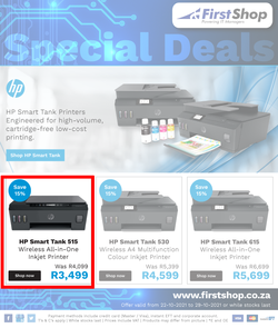 First Shop : HP Printer Promo (22 October - 29 October 2021), page 1