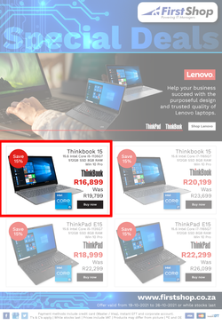 First Shop : Lenovo Laptop Promotion (19 October - 26 October 2021), page 1