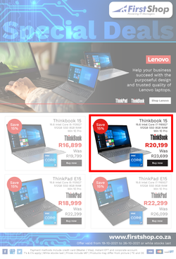 First Shop : Lenovo Laptop Promotion (19 October - 26 October 2021), page 1