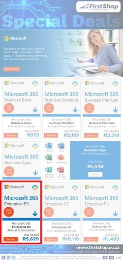 First Shop : Microsoft Promo (26 October - 2 November 2021), page 1