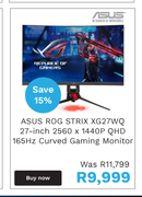 Asus Rog Strix XG27WQ Gaming Monitor