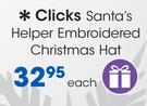 Clicks Santa's Helper Embroidered Christmas Hat-Each