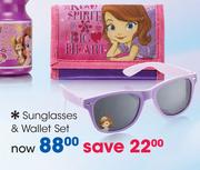 Sofia The First Sunglasses & Wallet Set