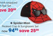 Spider-Man Peaked Cap & Sunglasses Set