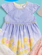 Clicks Blue Daisy Print Dress