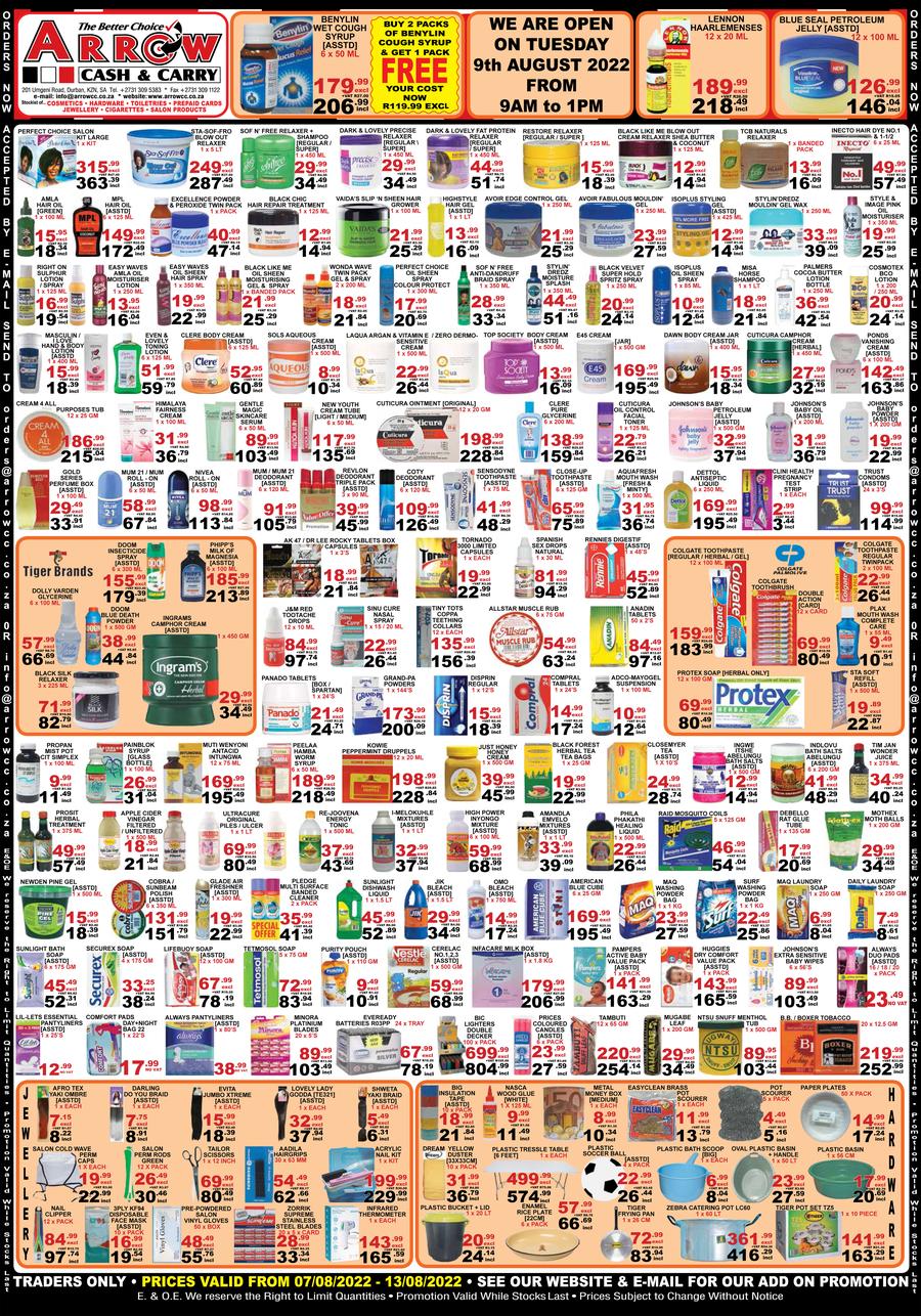 Arrow Cash & Carry Weekly Promotion (07 August 13 August 2022) — m