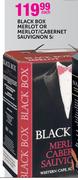 Black Box Merlot Or Merlot/Cabernet Sauvignon-5Ltr Each