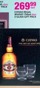 Chivas Regal Whisky-750ml Plus 2 Glass Gift pack