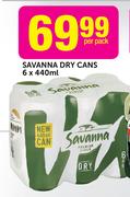 Savanna Dry Cans-6x440ml