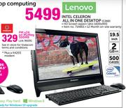 Lenovo Intel Celeron All In One Desktop(C260)-On My Meg 500MB