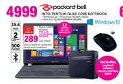 Packard Bell Intel Pentium Quad Core Notebook