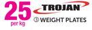 Trojan Weight Plates-Per Kg