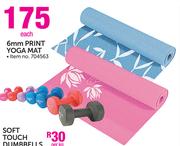 6mm Print Yoga Mat-Each