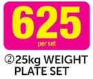 Trojan 25Kg Weight Plate Set-Per Set