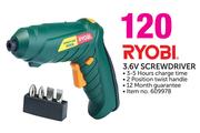 Ryobi 3.6V Screwdriver