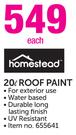 Homestead 20L Roof Paint-Each