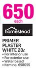 Homestead 20L Primer Plaster White-Each