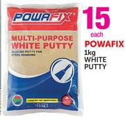 Powafix 1Kg White Putty-Each