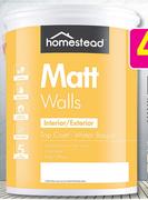 Homestead 20L Matt Walls-Each
