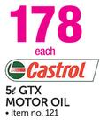 Castrol 5L GTX Motor Oil-Each