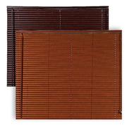 Ready-Made 25mm PVC Venetian Blinds Tan & Espresso-600 x 1000