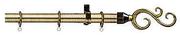 25mm Stainless Steel Curtain Rod Brushed Bronze-1.5m